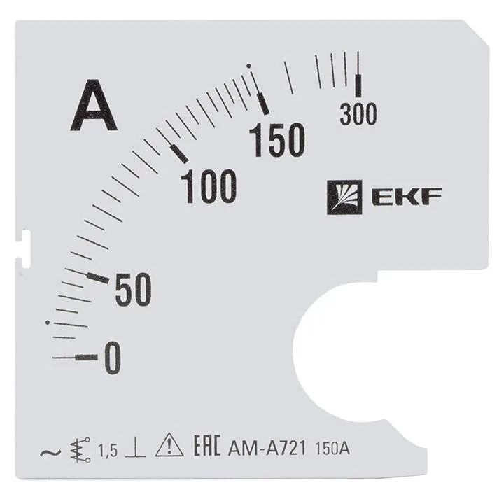 Шкала сменная для A721 150/5А-1,5 EKF PROxima Шкала сменная для A721 150/5А-1,5 EKF PROxima