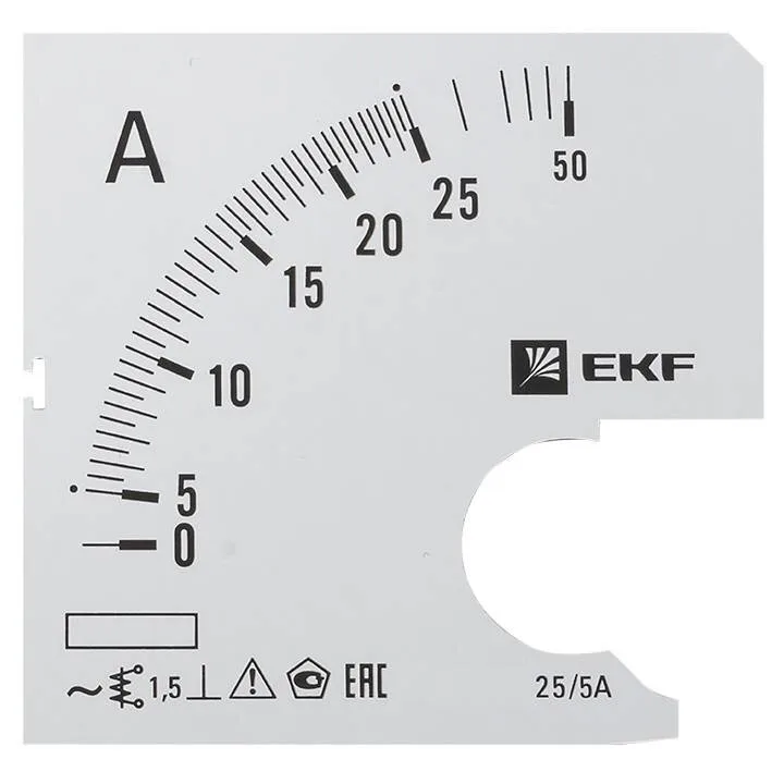 Шкала сменная для A721 25/5А-1,5 EKF PROxima Шкала сменная для A721 25/5А-1,5 EKF PROxima