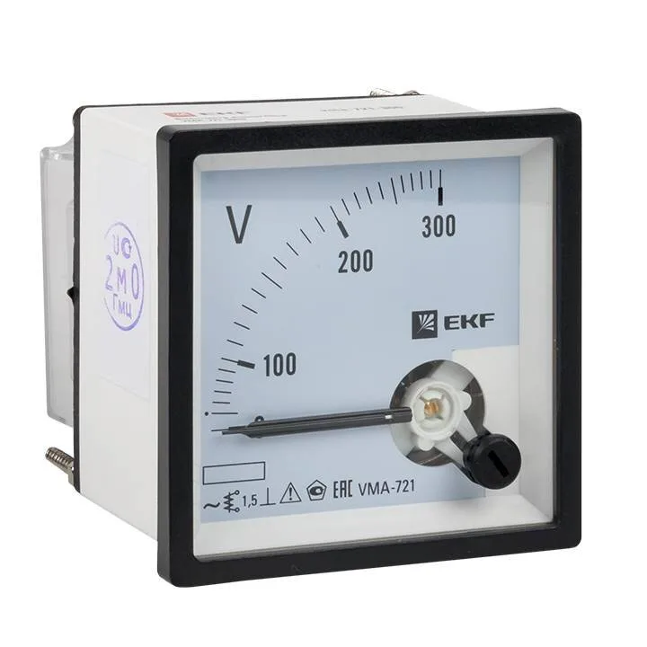 Вольтметр VMA-721 аналоговый на панель (72х72) квадратный вырез 300В прямое подкл. EKF PROxima