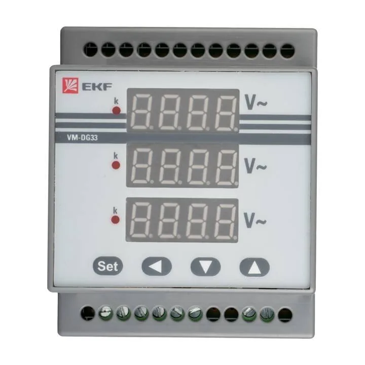 VD-G33 Вольтметр цифровой на DIN трехфазный EKF PROxima (без поверки