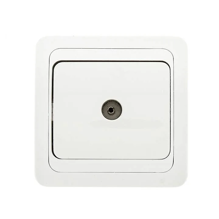 Розетка TV 1-мест. бел. 75Ом 5-862МГц Лондон EKF PROxima