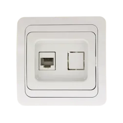 Розетка Phone 1-мест. бел. Лондон EKF PROxima