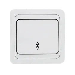 Лондон Выключатель проходной 1-клавишный 10А белый EKF PROxima