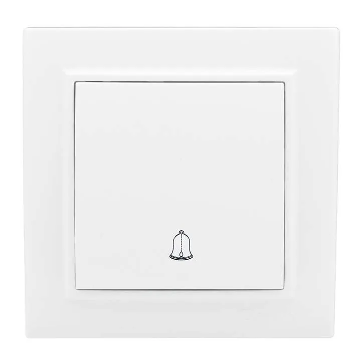 Кнопка звонка СП, Минск, 10А, белый EKF