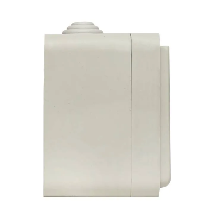 Блок розетка-розетка 16А с/з с крышкой IP44 белая Прага EKF PROxima