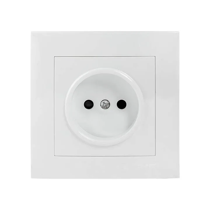 Валенсия розетка 1-местная б/з 10А белая с защ. штор. EKF PROxima