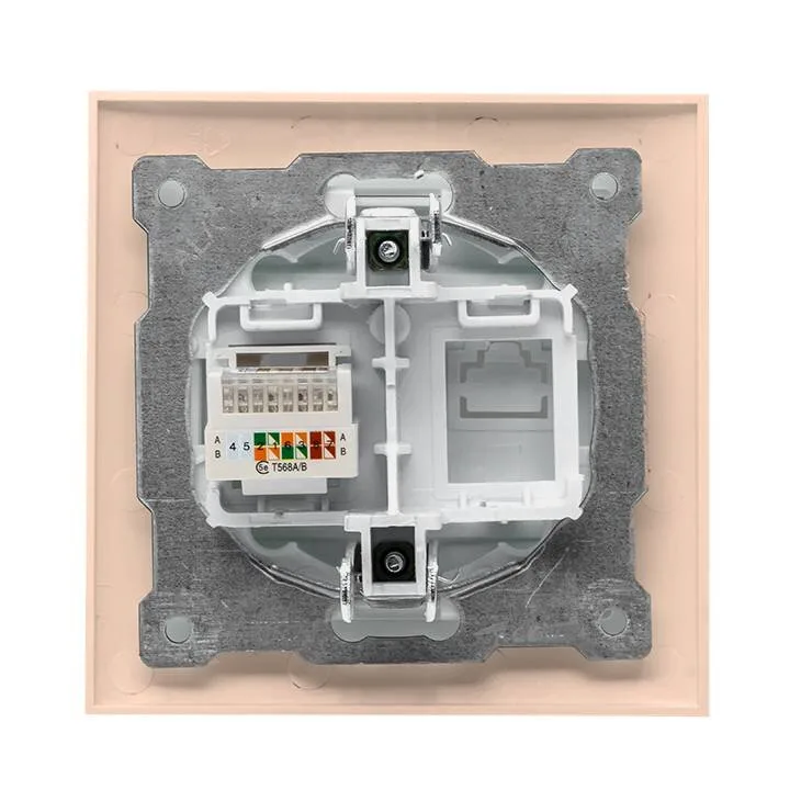 Валенсия розетка компьютерная RJ-45 1-местная кремовая EKF PROxima Валенсия розетка компьютерная RJ-45 1-местная кремовая EKF PROxima