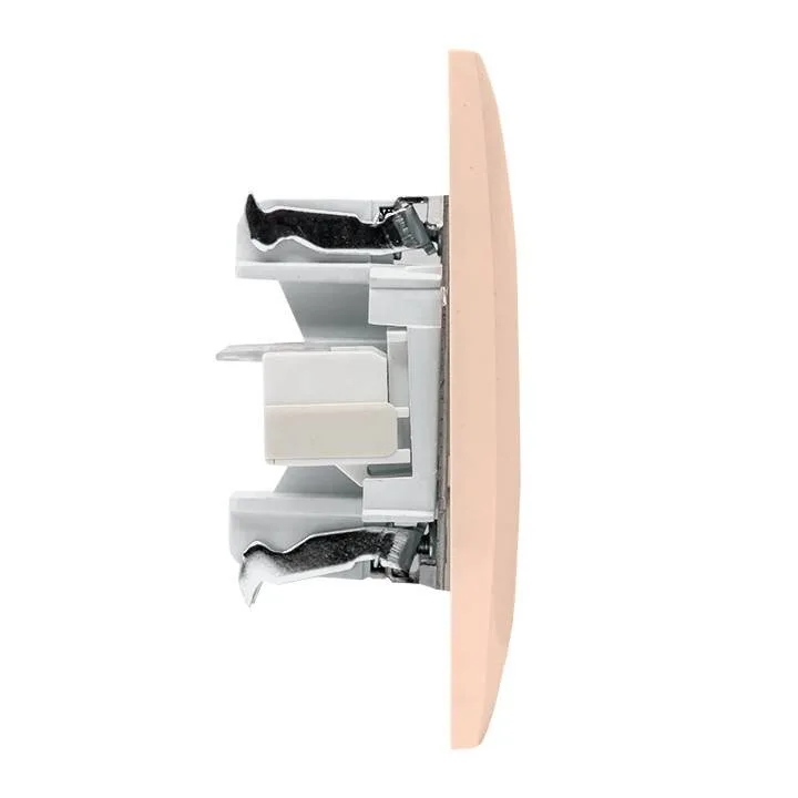 Валенсия розетка компьютерная RJ-45 2-местная кремовая EKF PROxima