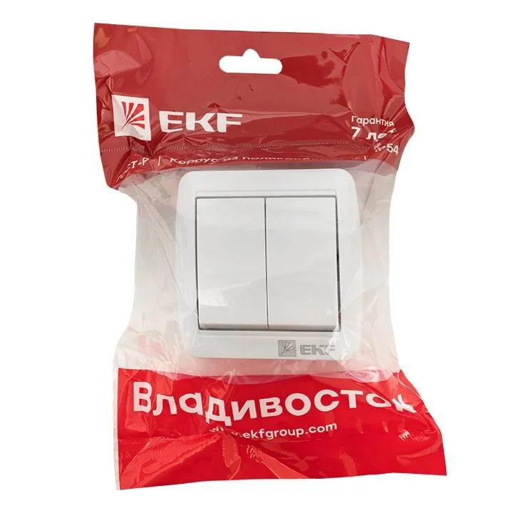 Владивосток Выключатель 2-кл. 10А IP54 сер. EKF PROxima Владивосток Выключатель 2-кл. 10А IP54 сер. EKF PROxima