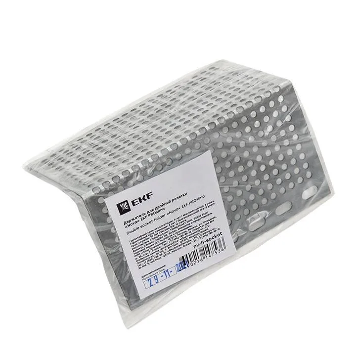 Держатель для двойной розетки Nova EKF PROxima Держатель для двойной розетки Nova EKF PROxima