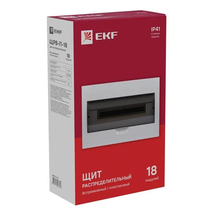 Щит распред. встраиваемый ЩРВ-П-18 IP41 EKF PROxima Щит распред. встраиваемый ЩРВ-П-18 IP41 EKF PROxima