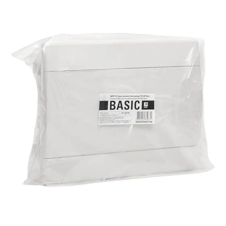 Щит распределительный ЩРВ-П-12 (пром. упаковка) белая дверца IP41 EKF Basic Щит распределительный ЩРВ-П-12 (пром. упаковка) белая дверца IP41 EKF Basic