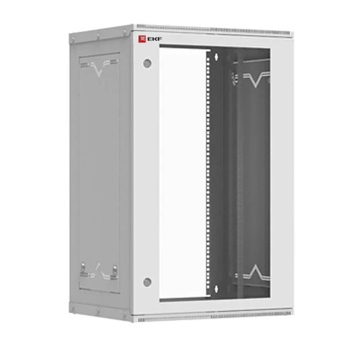 Шкаф телекоммуникационный настенный разборный 18U (600х350) дверь стекло, Astra серия EKF PROxima Шкаф телекоммуникационный настенный разборный 18U (600х350) дверь стекло, Astra серия EKF PROxima