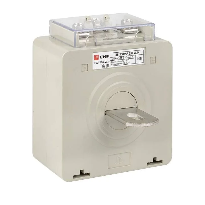 Трансформатор тока ТТЕ-A-300/5А с клеммой напряжения класс точности 0,5S EKF PROxima