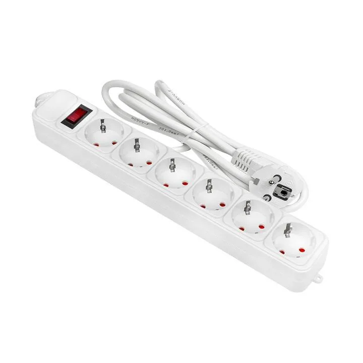 Сетевой фильтр 6*1,8м 16А/3,2кВт с выкл. c/з ПВС 3х1,0 Блокбастер XL EKF PROxima