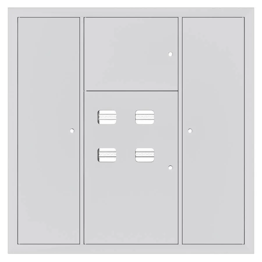 Устройство этажное распределительное встроенное типа УЭРВ 4 кв. EKF Basic 1300х1300х150