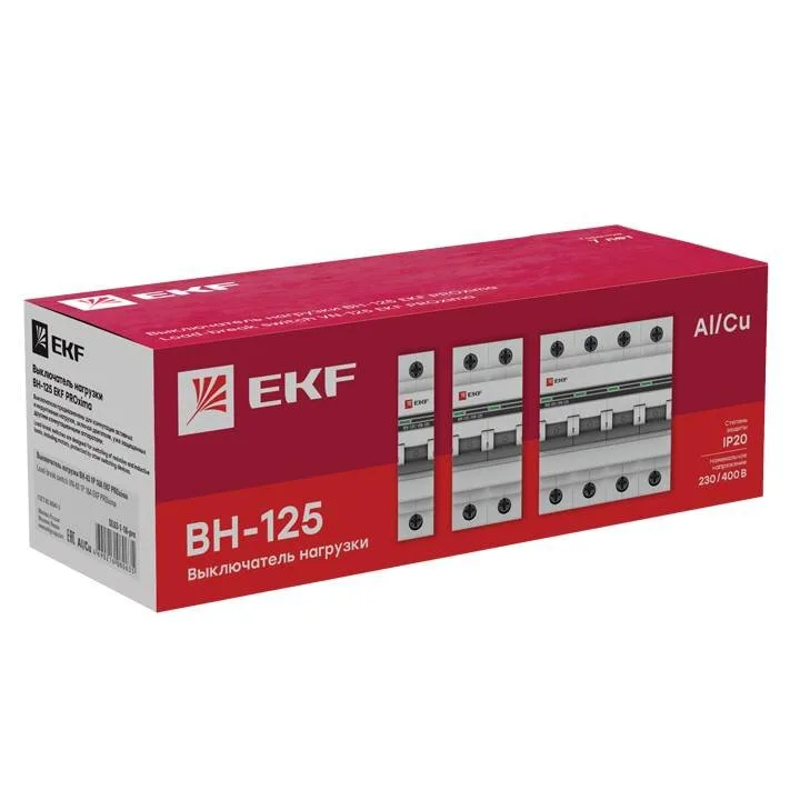 Выключатель нагрузки 4P 125А ВН-125 EKF PROxima Выключатель нагрузки 4P 125А ВН-125 EKF PROxima